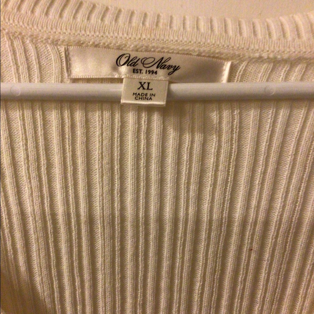 Old navy White sweater.